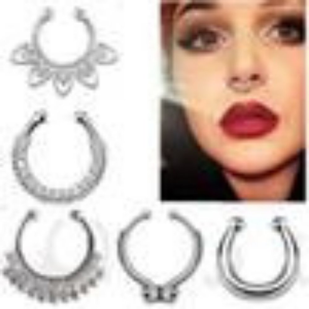 Fashion Fake Septum Medical Titanium Nose Ring